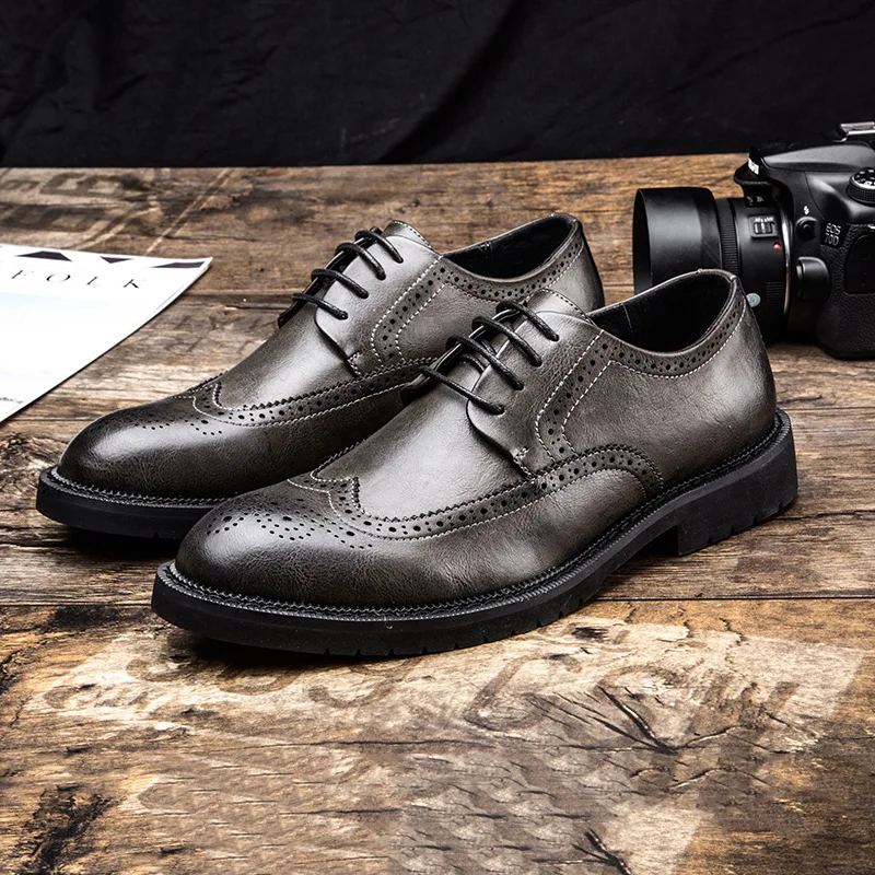

Leather Shoes Men Brogues Fashion Man Business Shoes Mens Casual Shoes Fashion Brand Male Footwear KA1846