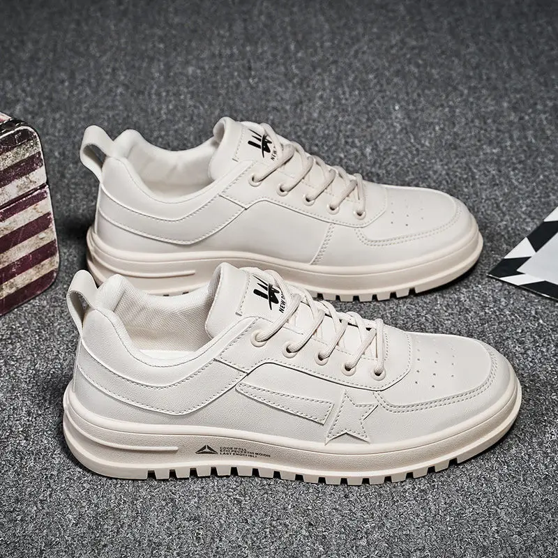 

Men's Fashion Sneakers Man Casual Shoes Breathable Men Leather Shoes Big size Increasing Office Footwear outdoor