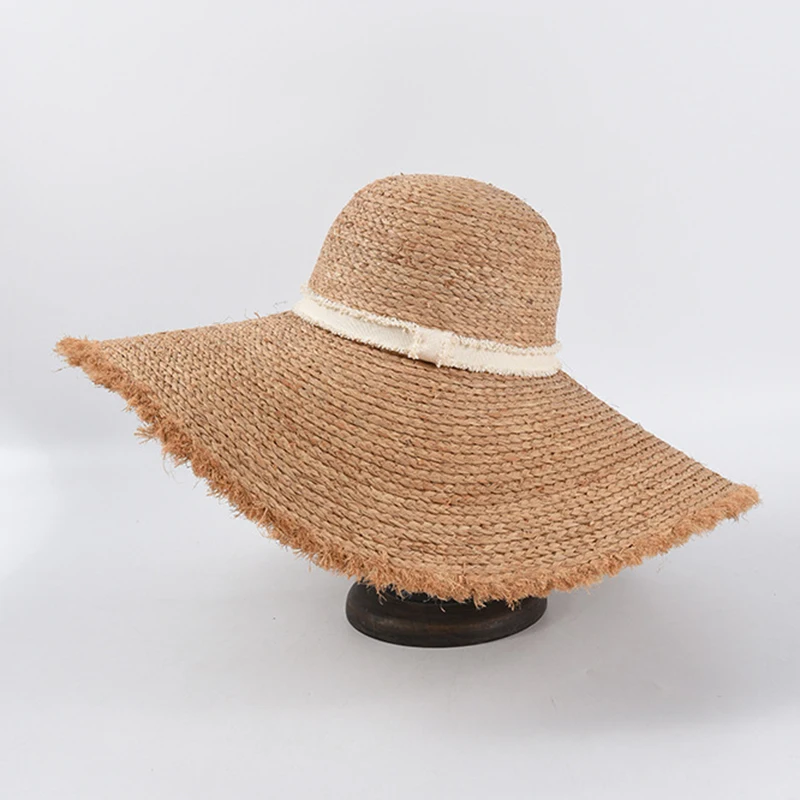 Новинка популярные женские пляжные шляпы с широкими полями Женская разноцветная