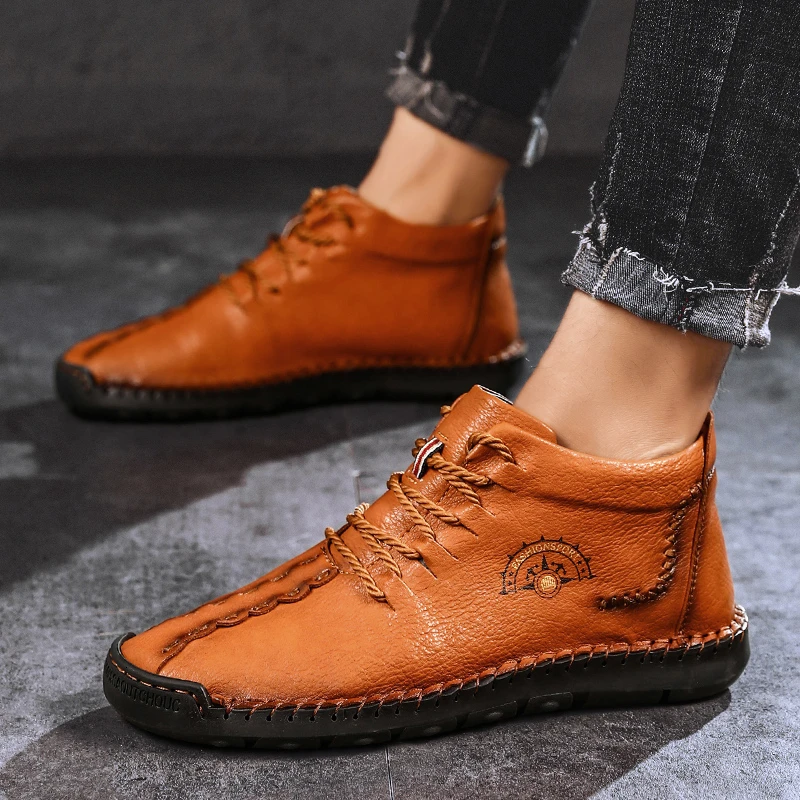 

Winter extra large plus velvet warm men's shoes high to help leisure 46 extra large sports cotton shoes plus fertilizer widening