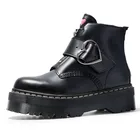 Женские ботильоны на платформе Love, осенние ботинки из натуральной кожи, 2020