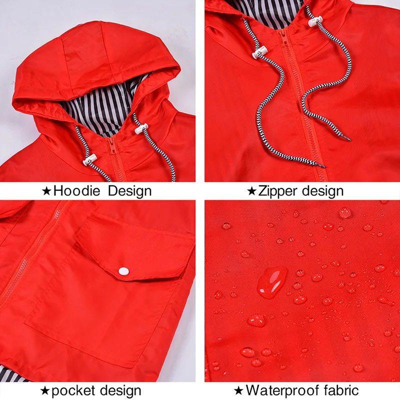 

2021 Outdoor Waterproof Jacket Woman Outdoor Cycling Rain Jacket Ladies Windbreaker Veste Pluie Cyclisme Femme Outwear