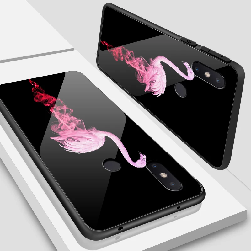 W294 Чехол из закаленного стекла для Xiaomi 5X6X8 9 SE A1 A2 Lite для Redmi Note 4x 5A 6 7 Pro Prime жесткий бампер с глубокой мягкой печатью Coques - Цвет: W294