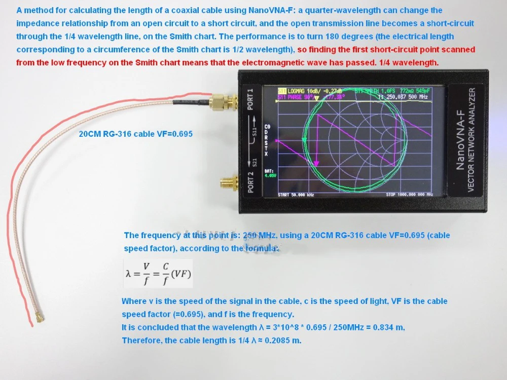NanoVNA-F обновленная версия 4,3 дюймов ips TFT lcd HF VHF UV векторный сетевой анализатор 50 k-1 ГГц 5000ма батарея