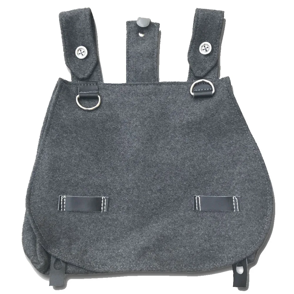 M31 Bread Bag Tactical Storage Pouch Portable Running Wallet German Woolen Cloth Retro WW2 Gray Cold War