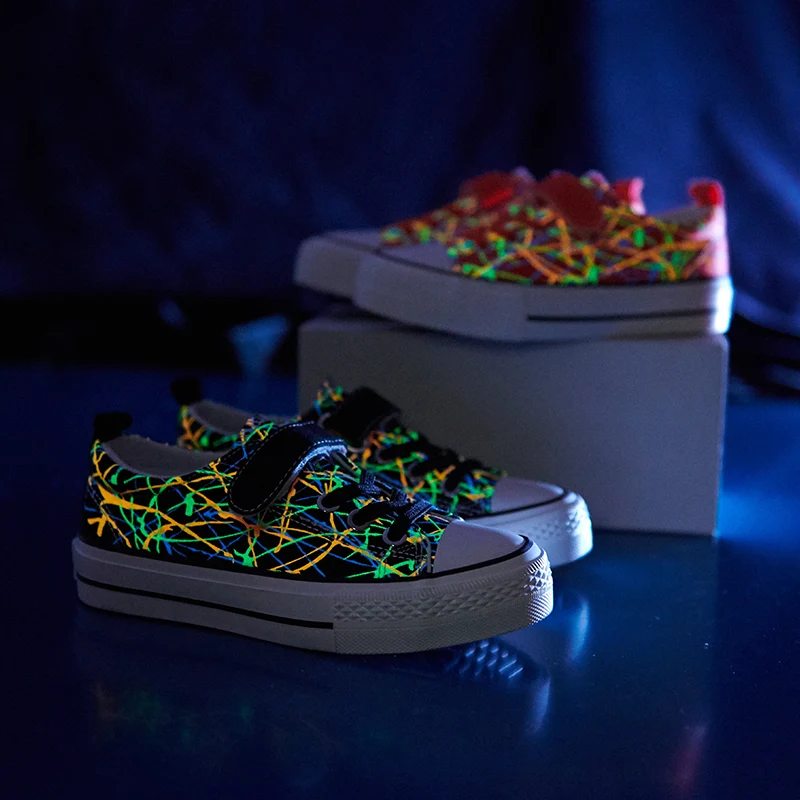 

Children's canvas shoes Size 25-37 2021Spring boy girls new fashion mesh breathable casual sneaker non-slip soft sole kids shoes