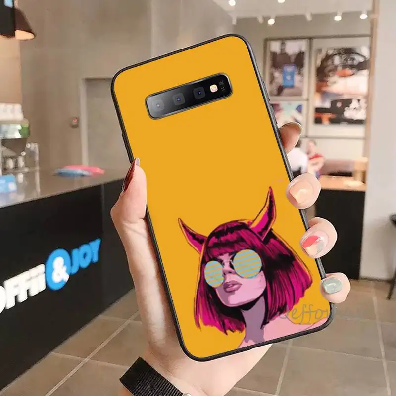 

Sexy girl evil cool cartoon Phone Case For Samsung S6 S7 edge S8 S9 S10 e plus A10 A50 A70 note8 J7 2017
