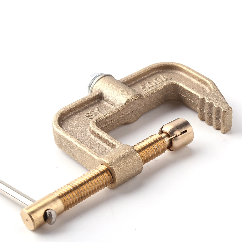 

Copper 500A High Power Ground Earth Clamp Electric Welder G-shaped Grounding Clamp Welding Machine Accessories