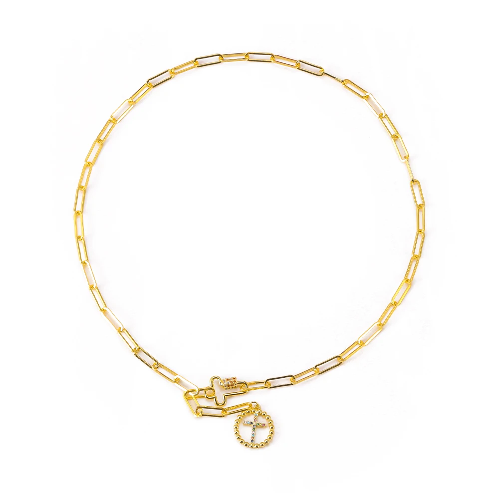 Хип-хоп цепочка на шею в стиле панк Подвеска &quotзамок&quot Женский Мужской