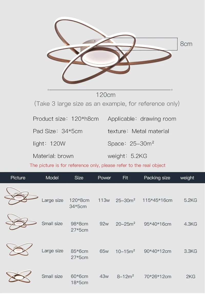 

Modern led with remote control chandelier for living room bedroom aluminum Creative design home Ceiling Pendent Lights