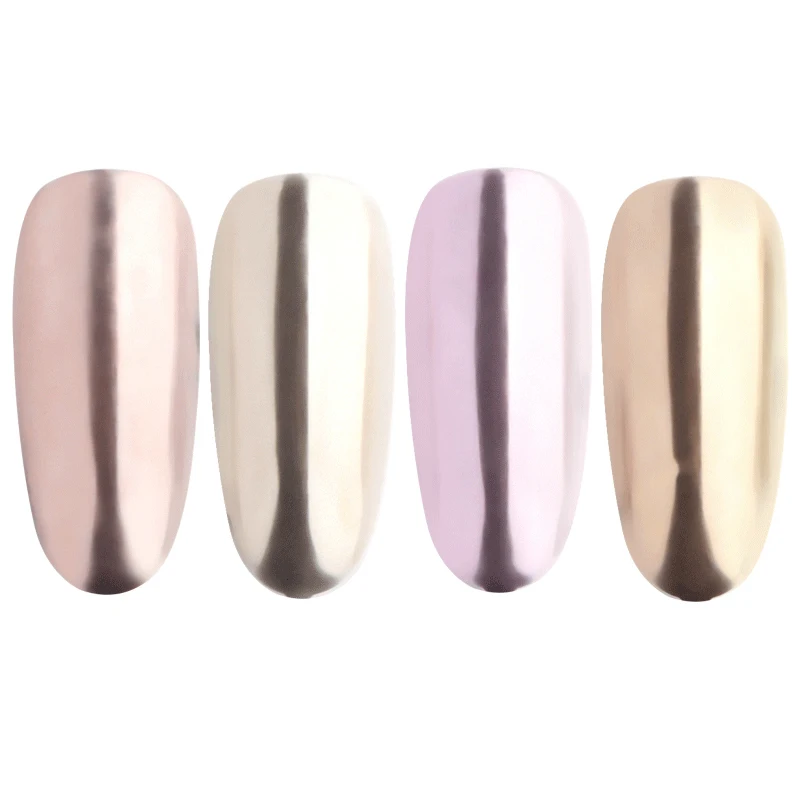 Зеркало для ногтей Блестящий лак металлик УФ Гель хромовый лист титановый