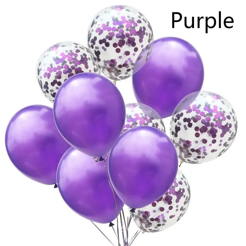 10pcs 12inch Confetti Latex Balloons Set Kids Birthday Decoration Solid Color Balloon Festival Wedding Party Home Decor Supplies | Дом и сад