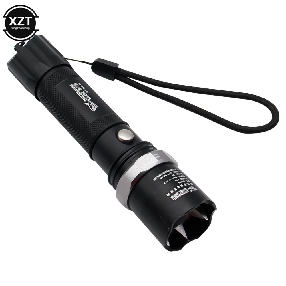 Фонарик со скрытой головкой для самозащиты тактический светодиодный фонарь с