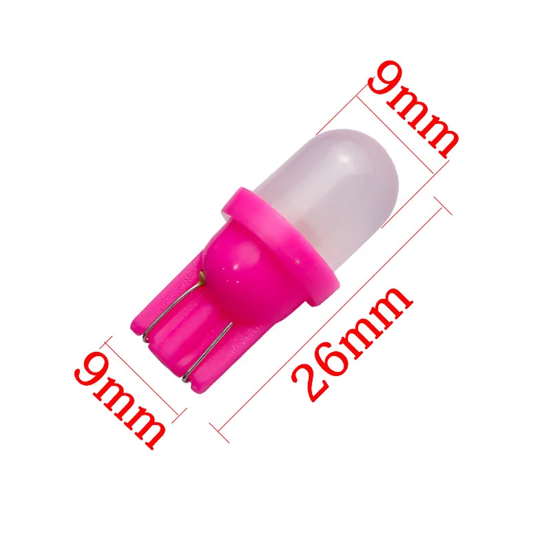 100X неполярный AC DC 6V 6 3 V 194 T10 #555 LED F10 клиновидное основание с матовой линзой