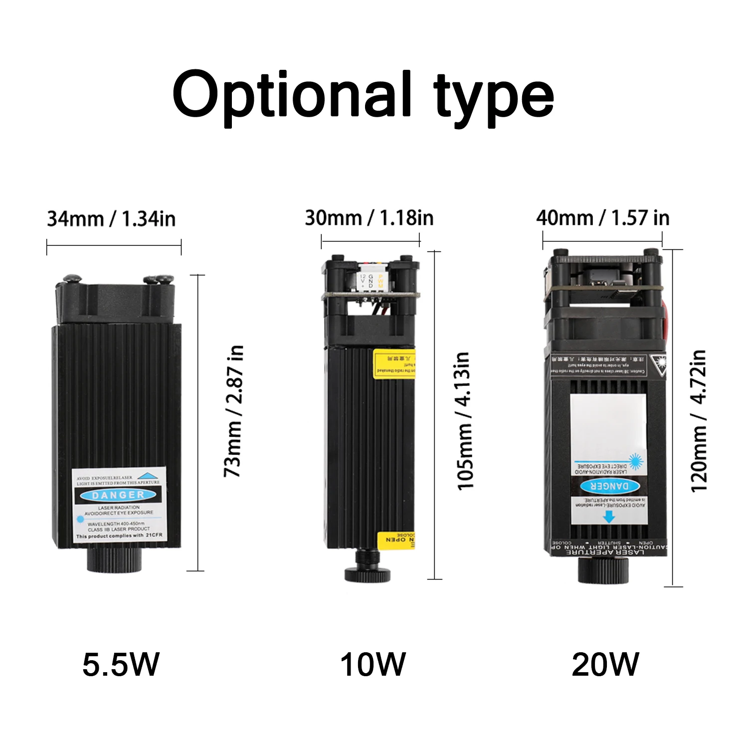 20 Вт/10 Вт/5 5 W лазерная головка настольный одной рукой лазерный гравер аксессуар