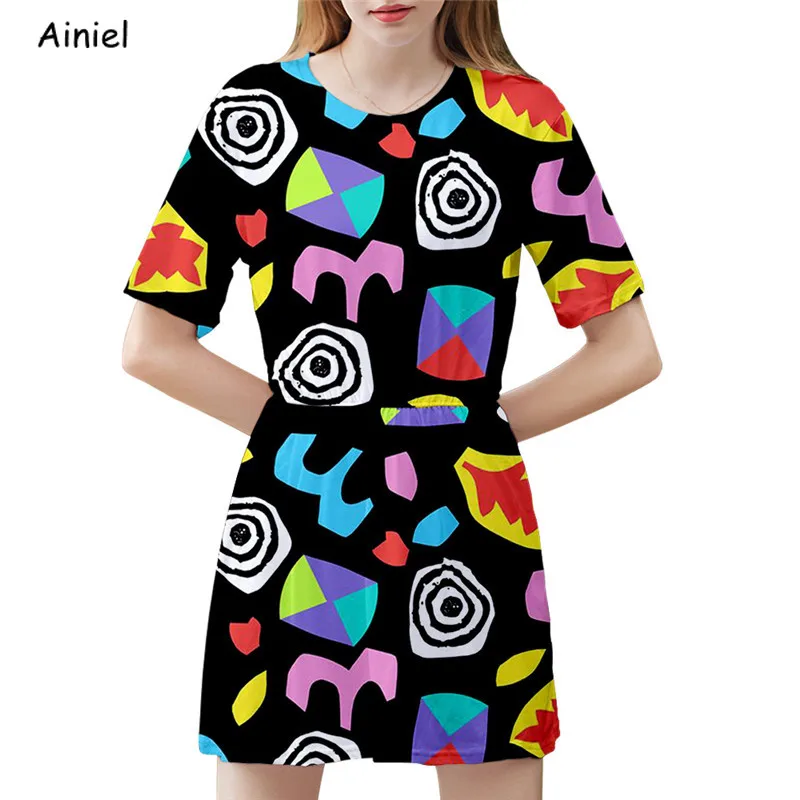 Фильм странные вещи косплей костюм 3d платье ужас Хэллоуин вечерние платья