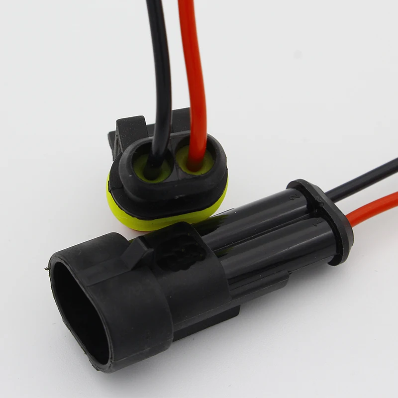 1 шт., 2 Pin, герметичный водонепроницаемый Электрический провод, разъем, набор автоматических разъемов с кабелем