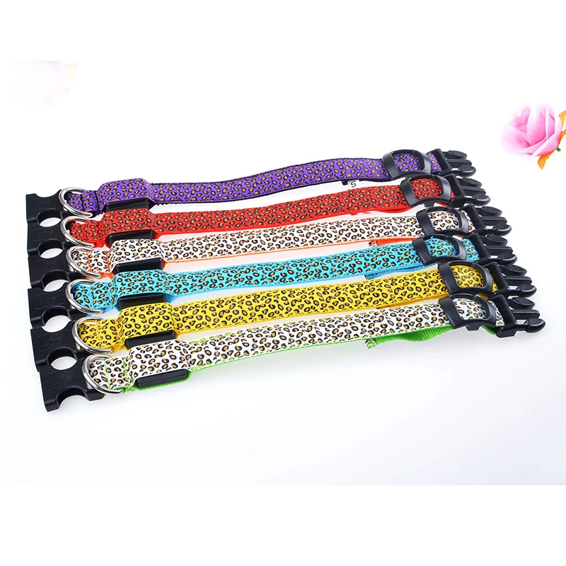 Светодиодный ошейник для собак мигающий в темноте 3 режима освещения