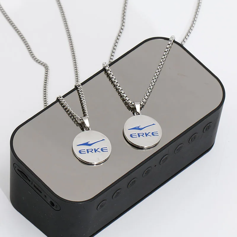 

Hot Selling Hip-hop Fashion New 2022 Round Stainless Steel Necklace Pendant for Women Men Party Jewelry Gift