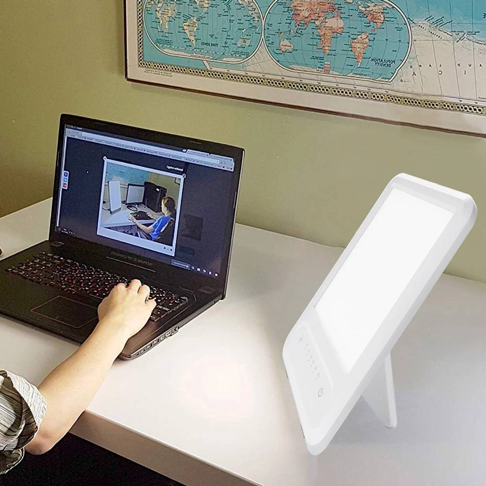 Лампа с плавным затемнением фототерапия бионический солнечный свет