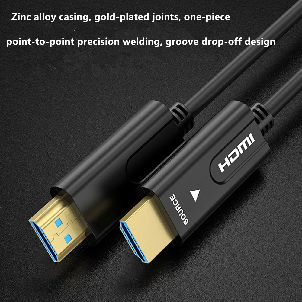 

HDMI Compatible Cable 2.0 3D Fiber Optic Cable 18Gbps 4K 60Hz Engineering Wearing Special Line 5M 10M 15M 20M 25M 30M 40M 50M