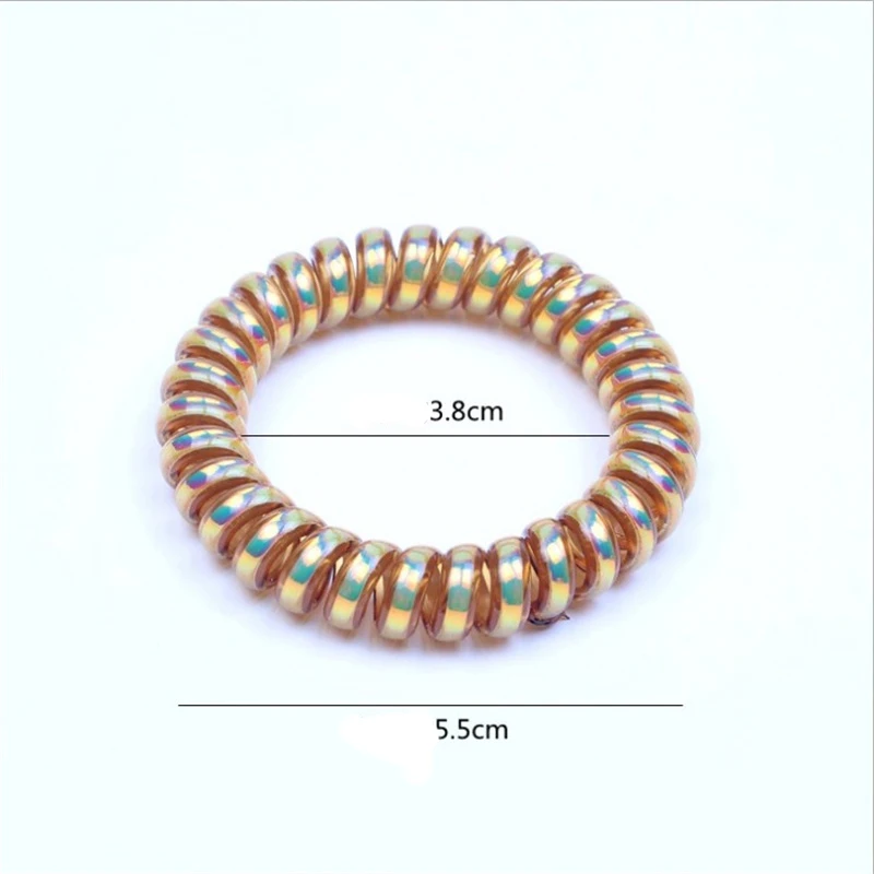 10 шт./лот аксессуары для волос девочек эластичные повязки браслет из телефонной