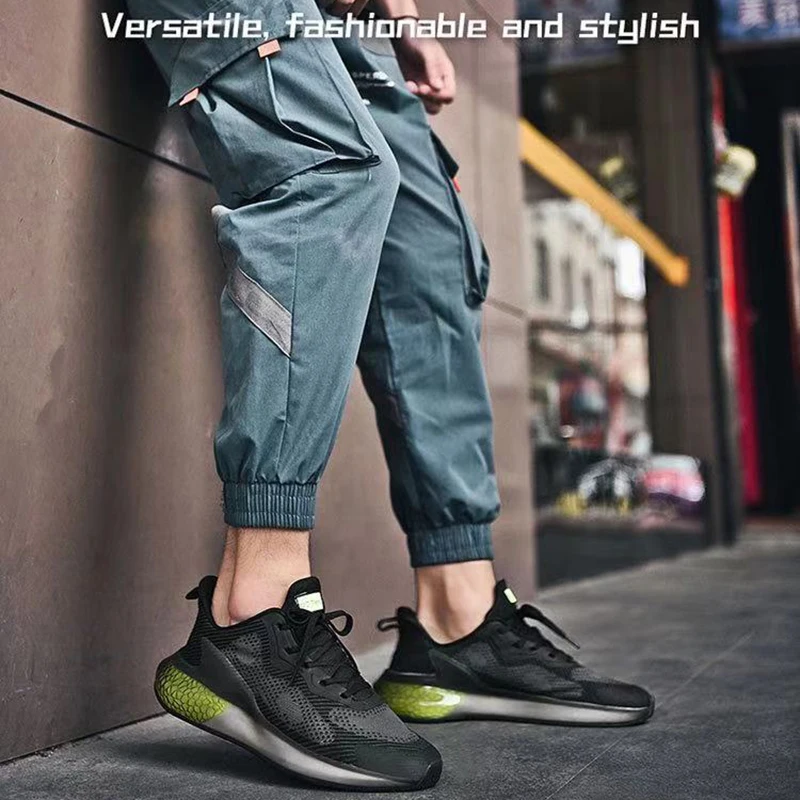 

2021 European and American new style men's casual sports shoes mesh soft TPU popcorn trend casual coconut men's shoes