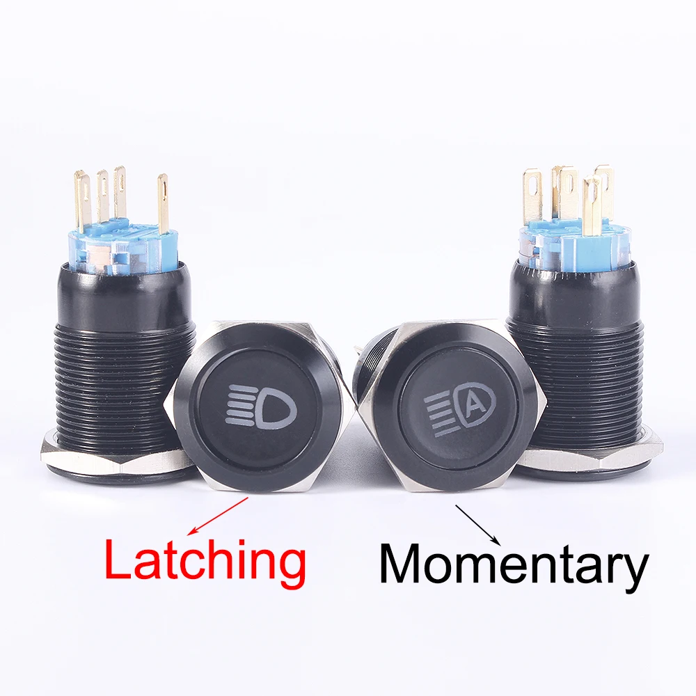 19 мм настраиваемая кнопка фиксации/Мгновенный металлический черный оксид