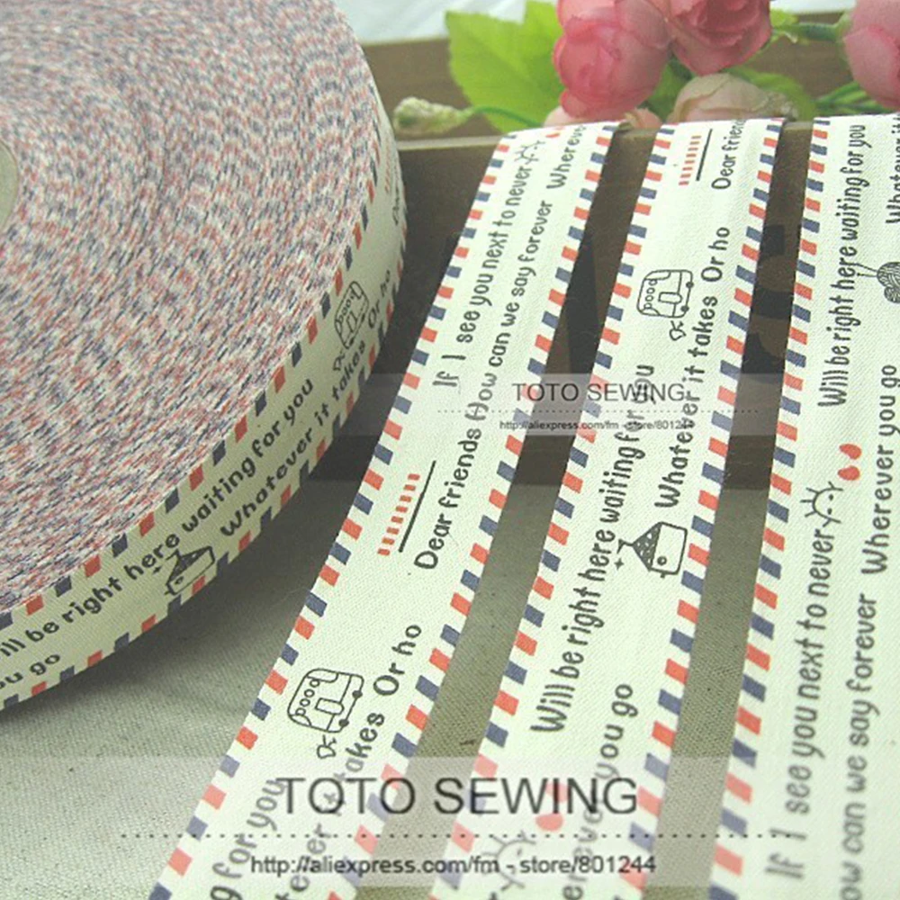 Min.order is $15 (mix order) Zakka cotton sewing label 2CM warm words about friendship pattern TOTO sewingfree shipping F001#-17 | Дом и сад