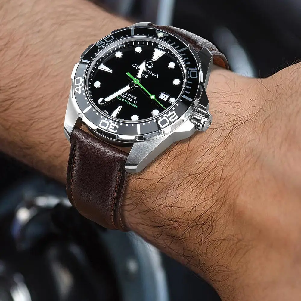 

MAIKES luxury Genuine Leather Watch Bands 20mm 22mm 24mm Soft Cowhide Leather Strap Bracelet For Longines Casio DW Watchband