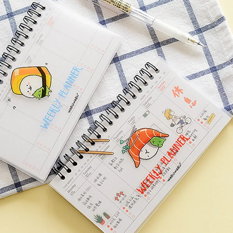 Милый план недели записная книжка еженедельный ежедневник органайзер