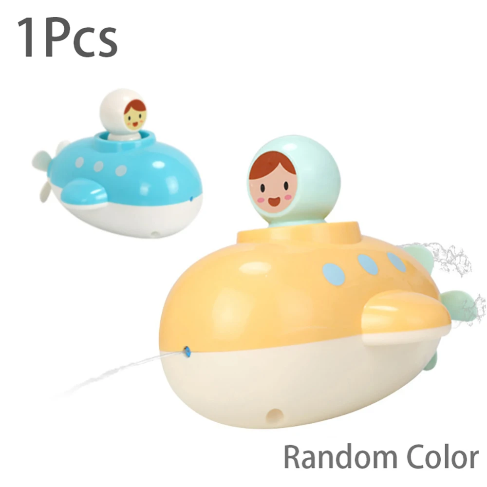 Детская игрушка для ванны детская с распылителем воды подводная лодка заводным