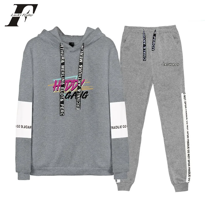 

Chase Hudson Two Piece Set Women / Men Hoodies + Pants Pullover Unisex Harajuku Suit Long New Fashion Casual Cotton Full Letter