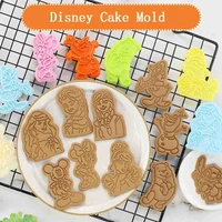 1pcs disney frozen mickey mouse the pooh 3d cookie cutter cookie mold for party decoration supplies dessert cookies toys gift
