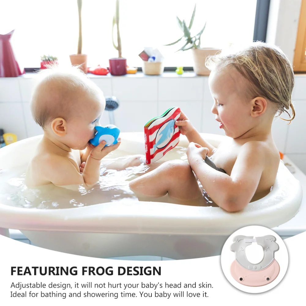 

1Pc Baby Shower Cap Shampoo Hat Children Ear Protector Bathing Hat