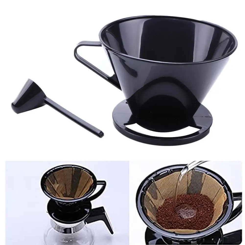 Многоразовый пластиковый кофейный конус держатель для фильтра кофе