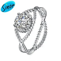 925 sterling silver cross curves xiang shi ring ornament wholesalers svr108 8 svr108 8