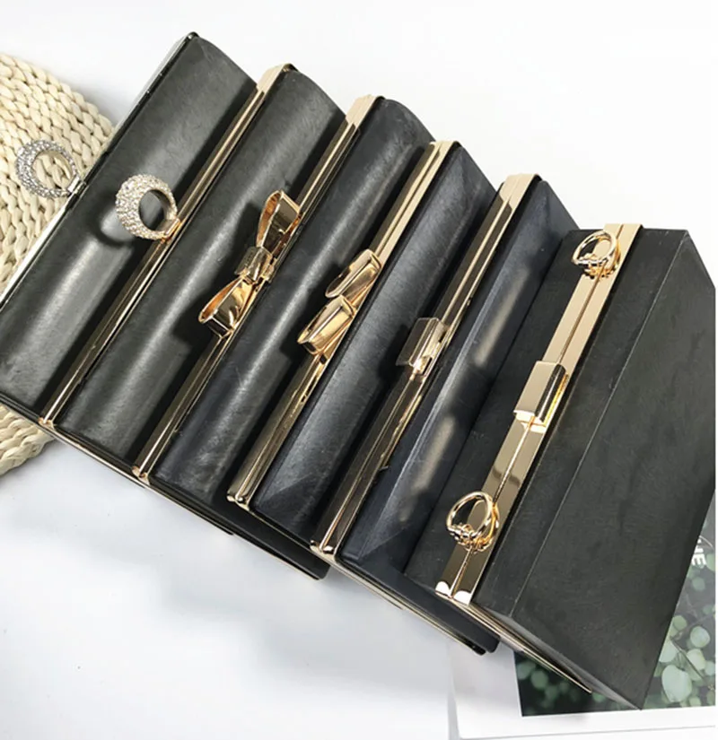 

18cm 20cm 22cm Square Metal Frame Case for Party Clutch Bag DIY