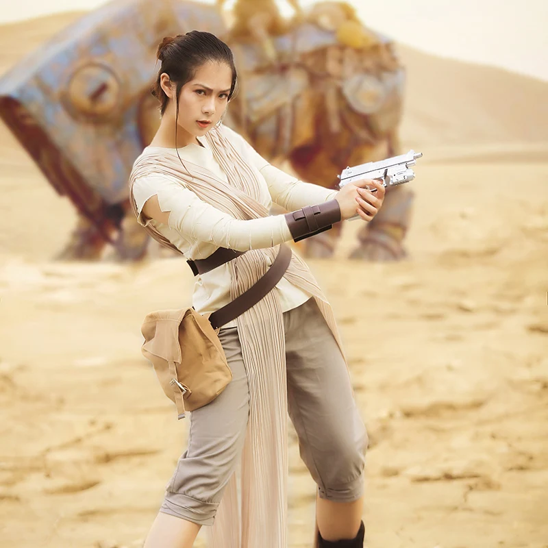 Звездные войны The Force Awakens Rey карнавальный костюм выполненный на заказ полный