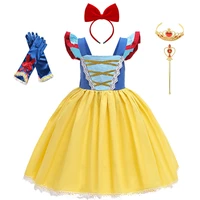 girls snow white princess dress girl first christmas dress cartoon cosplay costume for kids clothes little girl children clothes