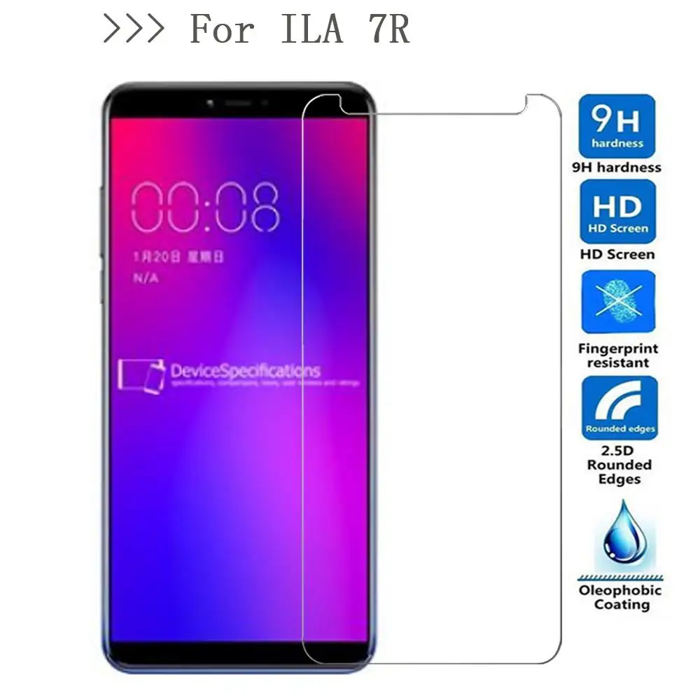 iLA 7R Для iLA S1 King Kong 8X 7R X2 взрывозащищенный Защитный протектор экрана для iLA X1 7P 7S R1 Шелковый смартфон закаленное стекло - Цвет: iLA 7R
