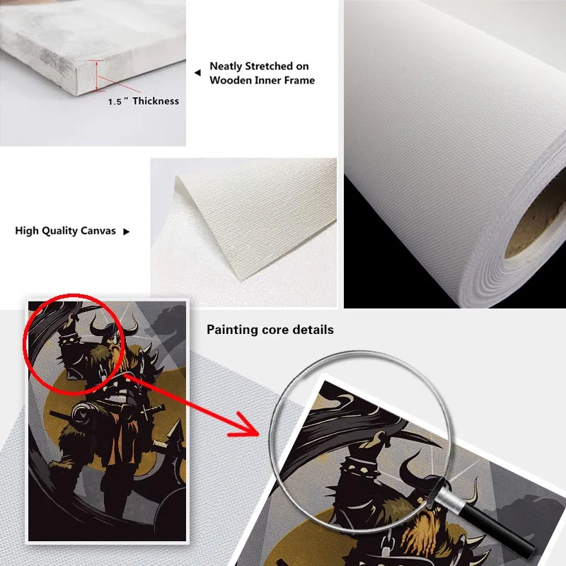 

Modern The Samurai Wall Art Canvas Painting Picture Poster and Print Gallery Home Decor