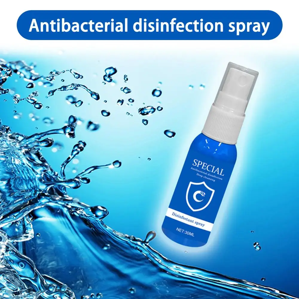 30 мл Антибактериальный дезинфицирующий спрей без алкоголя безопасный и