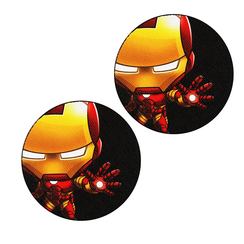 Для Marvel Avengers Heros фигурка салона автомобиля круглая бутылка для воды с мультяшным ковриком Coaster
