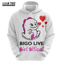 bigo live cartoon childrens clothing 3d print boys girls long sleeve sweatshirt autumn 2021 new childs hooded hoodies outerwear