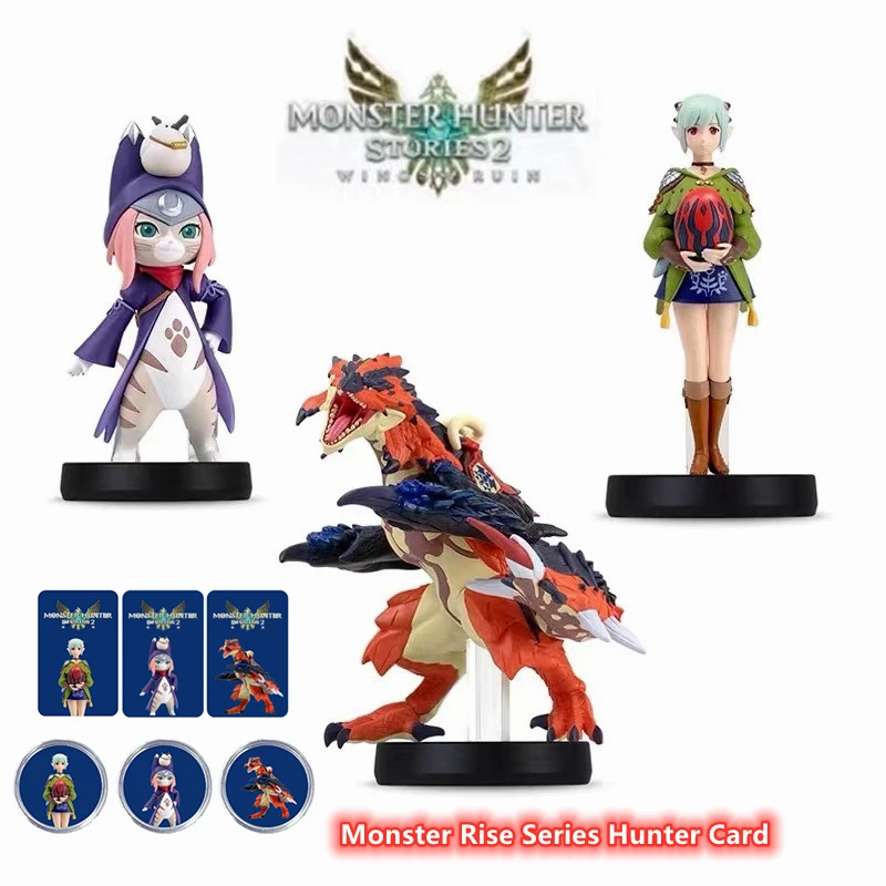 Для Nintentd amiibo Monster Hunter Stories 2: крылья разрушенной фигуры Magnamalo Palico Palamute 2021 22 июля
