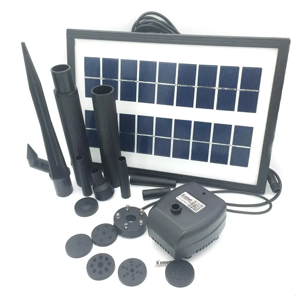 

Solar Water Pump SR170250DBL-3.6W Gardeing Landscape Brushless Submersible Pump 7V Floating Landscape 140-200L/H Long Life