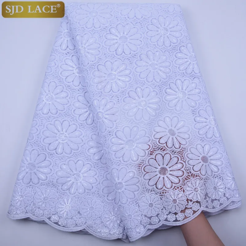 Кружевная ткань SJD A1817 высокого качества Африканское французское Сетчатое