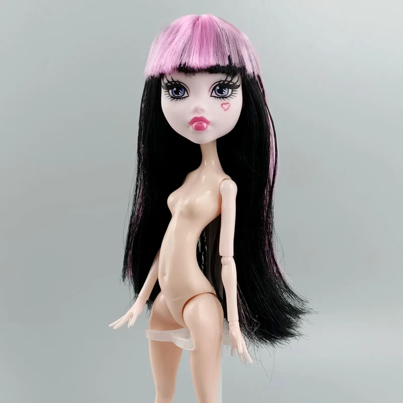 Голова куклы для макияжа с длинным париком 1/6 головы шарнирной Monster High мягкие