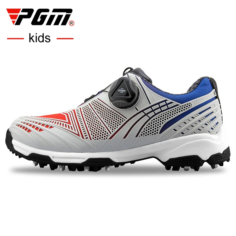 Обувь для гольфа PGM мальчиков Детская водонепроницаемая и Нескользящая дышащая